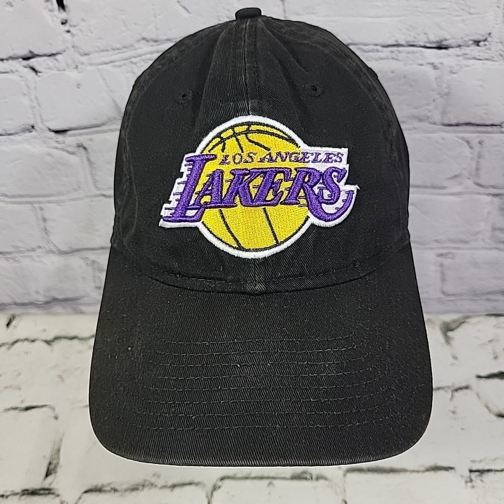 Los Angeles Lakers New Era 9twenty Hat‎ Mens Black Strapback Cotton Ball Cap